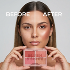 Blush & Shine Rose Gold Blush And Highlighter Palette