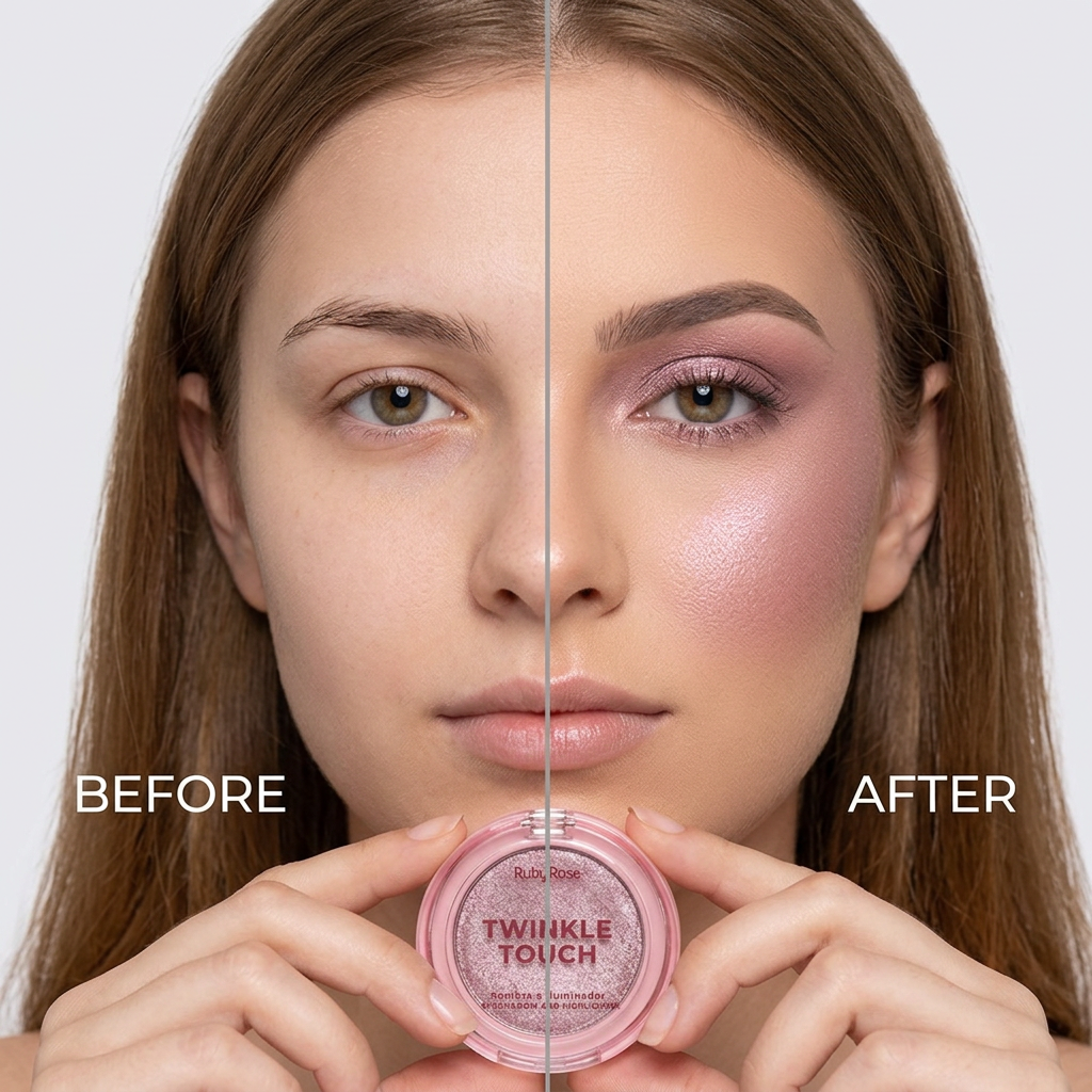 Twinkle Touch Eyeshadow And Highlighter - Pink Luster
